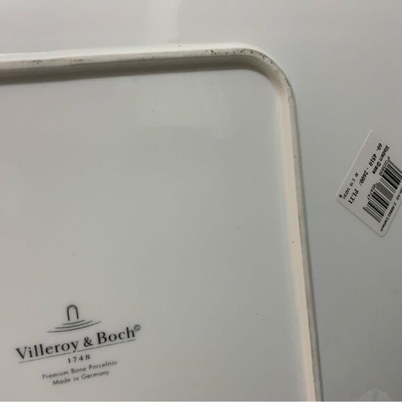 New VILLEROY & BOCH MODERN GRACE white 12” Square serving Plate - Picture 10 of 10